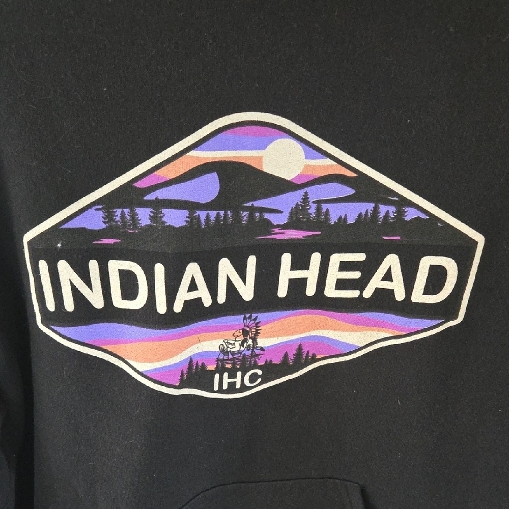 Black Indian Head Hoodie - Picture 2 of 4